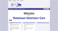 Desktop Screenshot of hometownvetcare.com